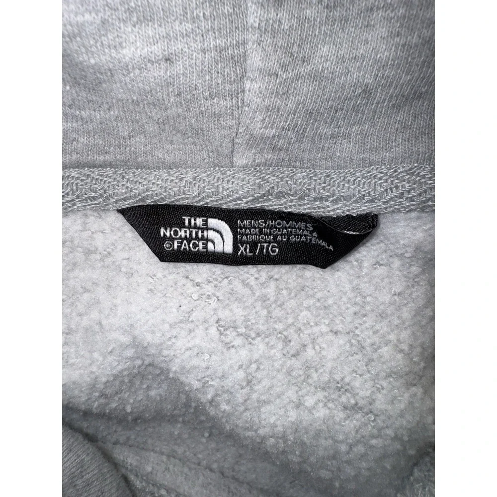 The North Face Men's XL Gray Graphic Pullover Hoodie Bear Logo Sweatshirt